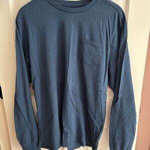 The North Face Men's Deep Blue Long Sleeve Tee